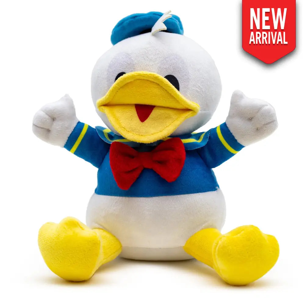 Dog Toy Squeaker Plush - Disney Donald Duck Sitting Pose Dog Toy Squeaky Plush