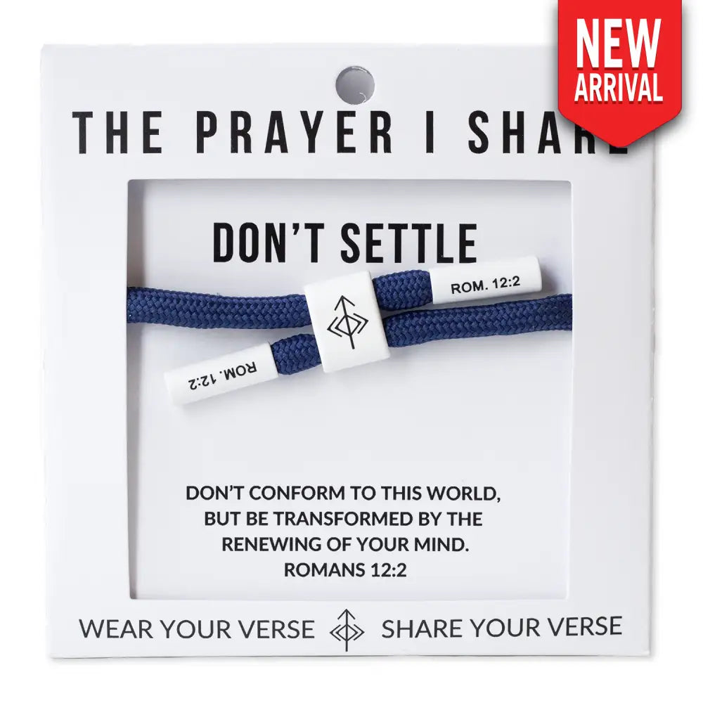 Don’t Settle Romans 12:2