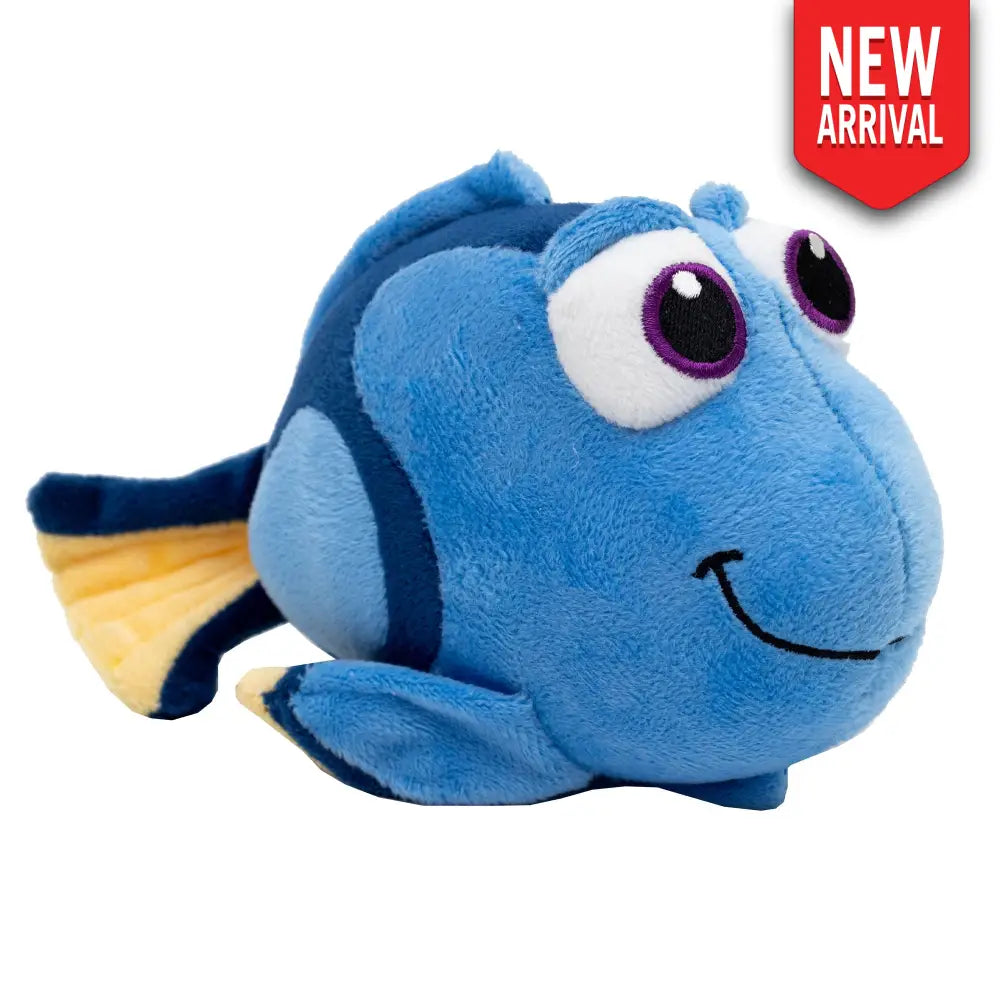Dog Toy Squeaker Plush - Pixar Finding Nemo Dory Blue Tang Fish Full Body Pose Dog Toy Squeaky Plush