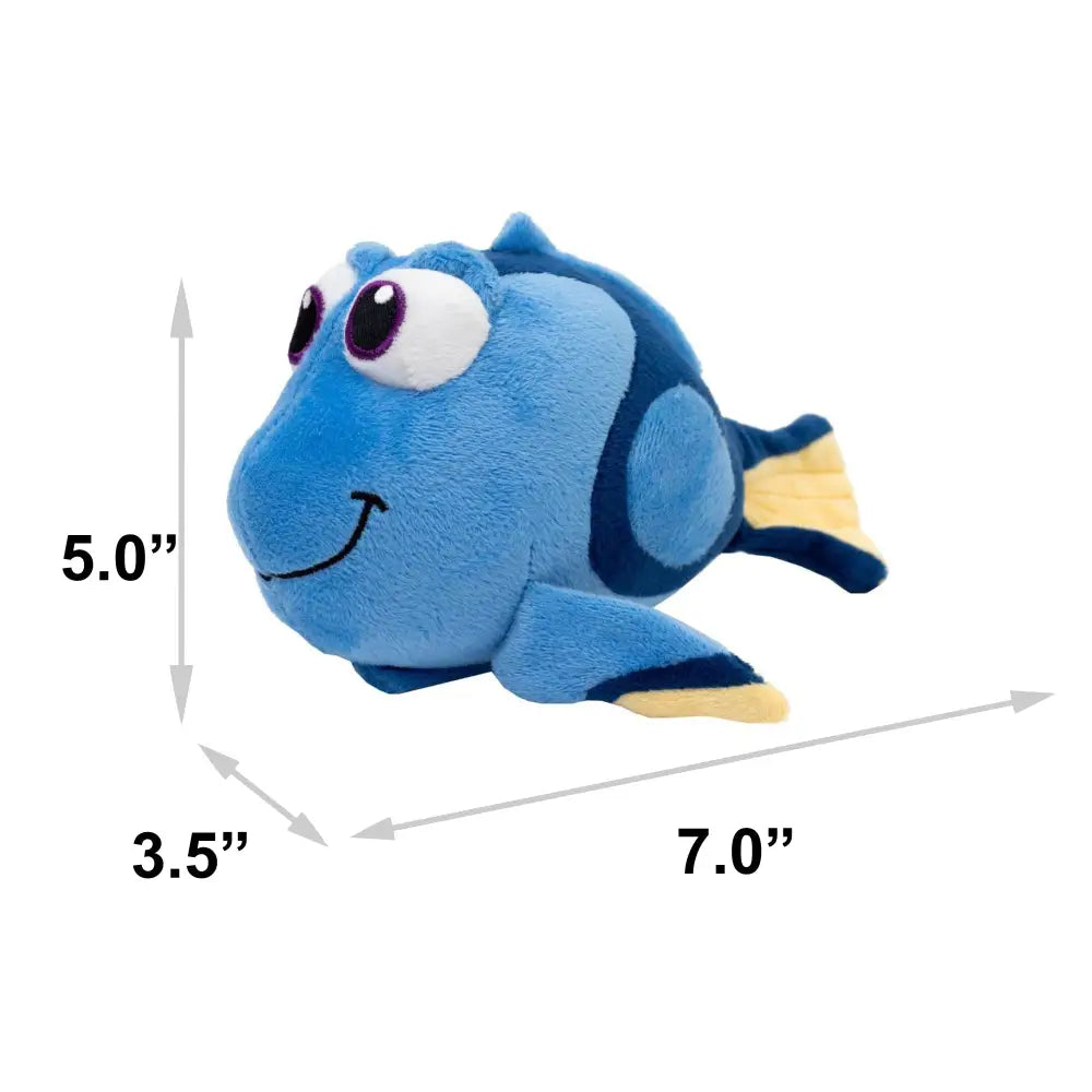 Dog Toy Squeaker Plush - Pixar Finding Nemo Dory Blue Tang Fish Full Body Pose Dog Toy Squeaky Plush