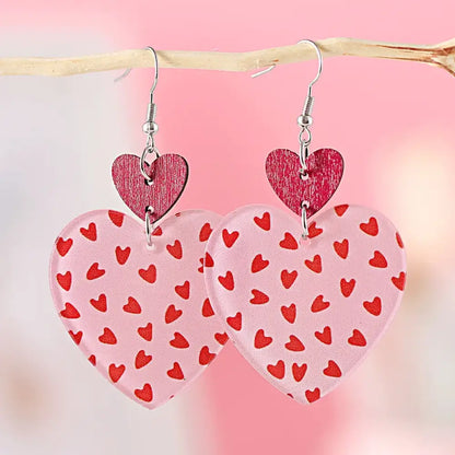 Double The Love – Pink Earrings