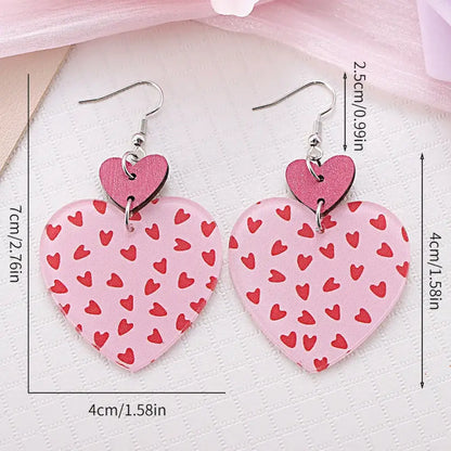 Double The Love – Pink Earrings