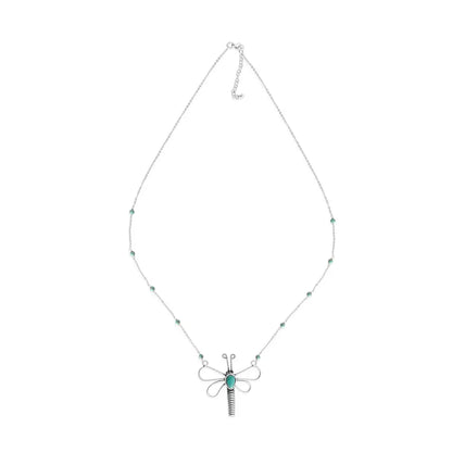 Dragonfly - Blue - White - Jewelry