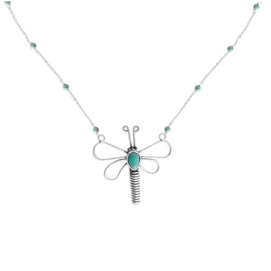 Dragonfly - Blue - White - Jewelry