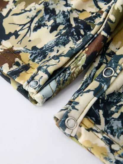 Camo Duck Smocking Embroidery Baby Boy Romper - Romper