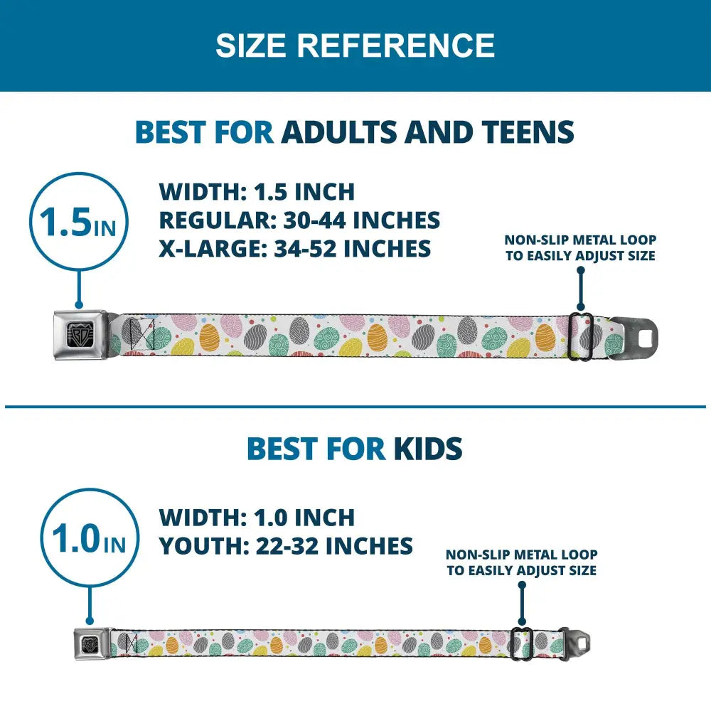 Easter Eggs - Multi Seatbelt Belts