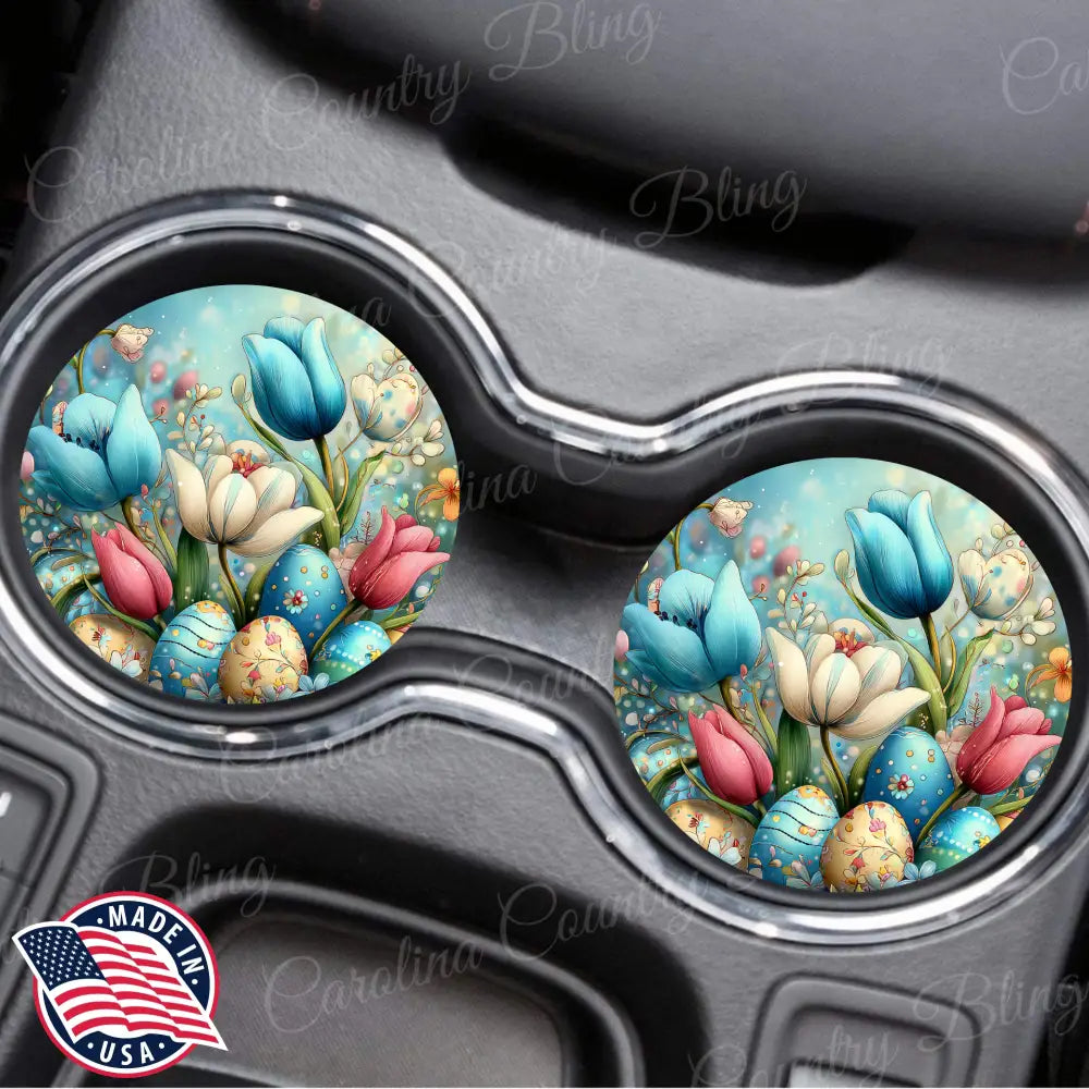 Easter Tulips - Multi Car Coaster