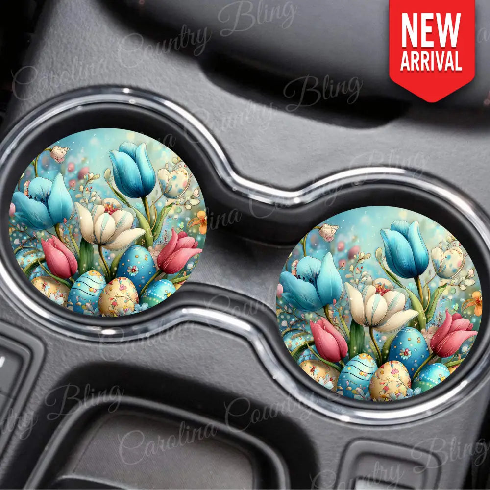 Easter Tulips - Multi Car Coaster