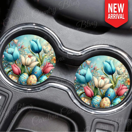 Easter Tulips - Multi Car Coaster