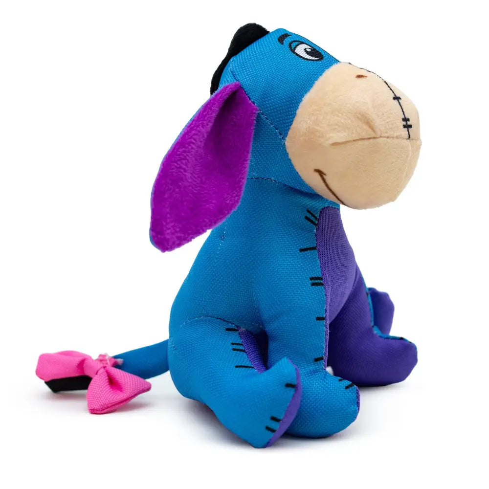 Dog Toy Ballistic Squeaker - Winnie the Pooh Eeyore Sitting Pose Blue Dog Toy Squeaky Plush