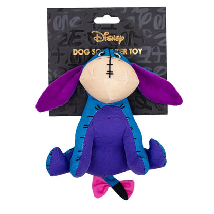 Dog Toy Ballistic Squeaker - Winnie the Pooh Eeyore Sitting Pose Blue Dog Toy Squeaky Plush