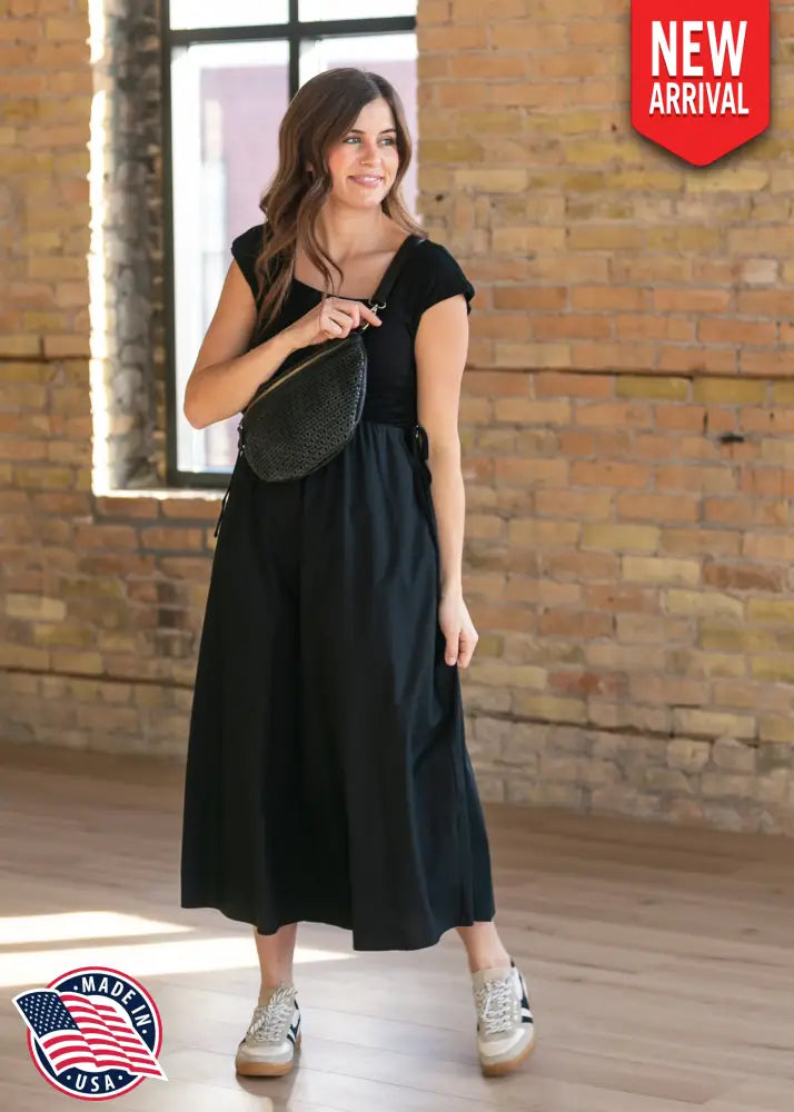 Eleanor Black A-line Maxi Dress - FINAL SALE - IC Dresses