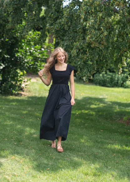 Eleanor Black A-line Maxi Dress - FINAL SALE - IC Dresses