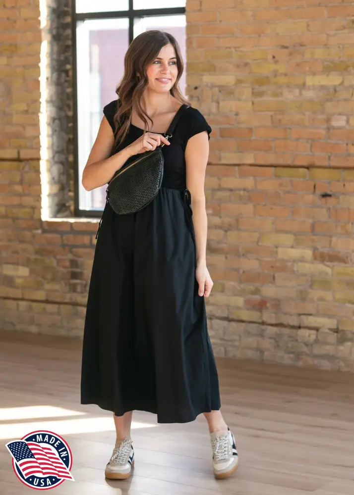 Eleanor Black A-line Maxi Dress - FINAL SALE - IC Dresses