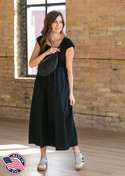 Eleanor Black A-line Maxi Dress - FINAL SALE - IC Dresses