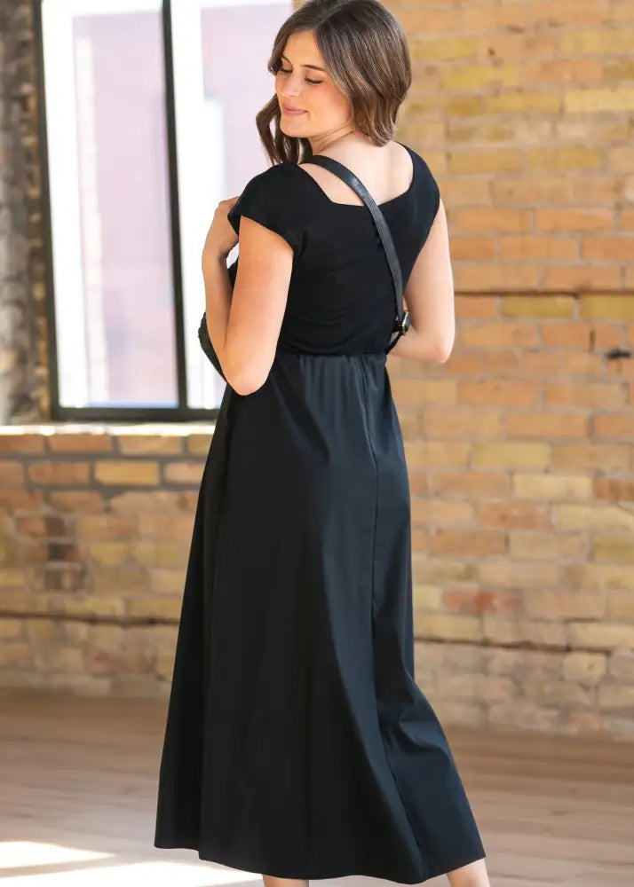 Eleanor Black A-line Maxi Dress - FINAL SALE - IC Dresses