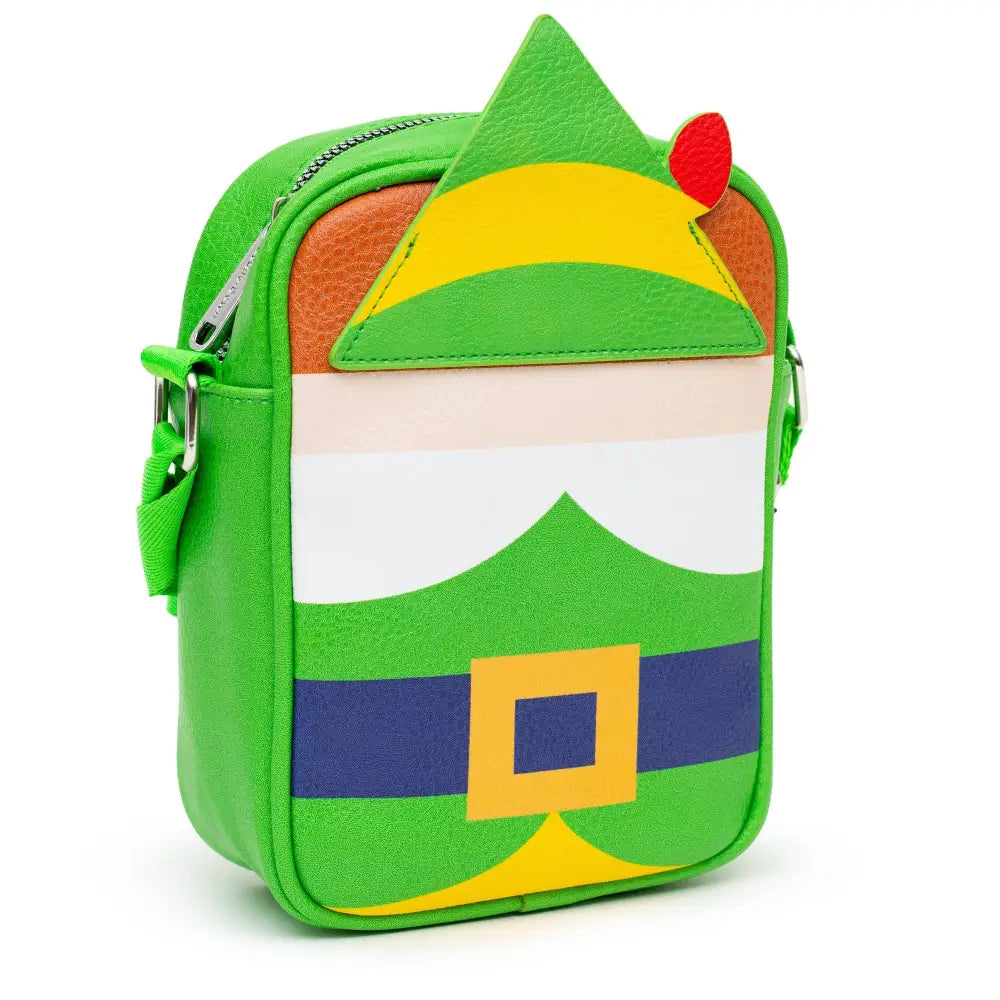 Elf Bag Cross Body Buddy The Elf Character Bound Green Vegan Leather Crossbody Bags