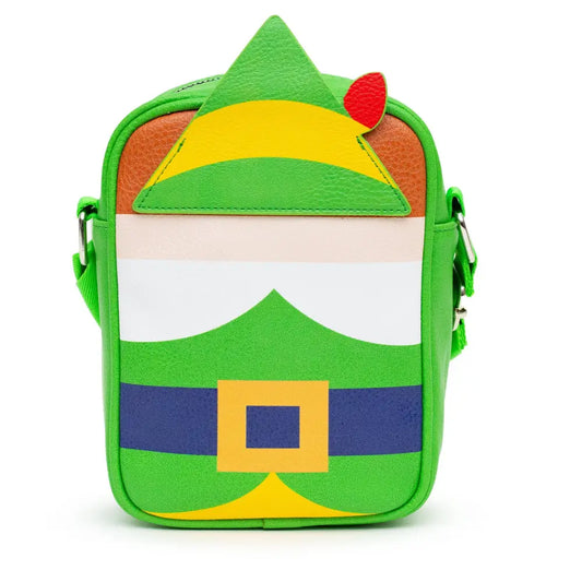 Elf Bag Cross Body Buddy The Elf Character Bound Green Vegan Leather Crossbody Bags