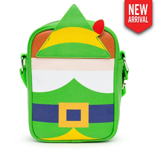 Elf Bag Cross Body Buddy The Elf Character Bound Green Vegan Leather Crossbody Bags