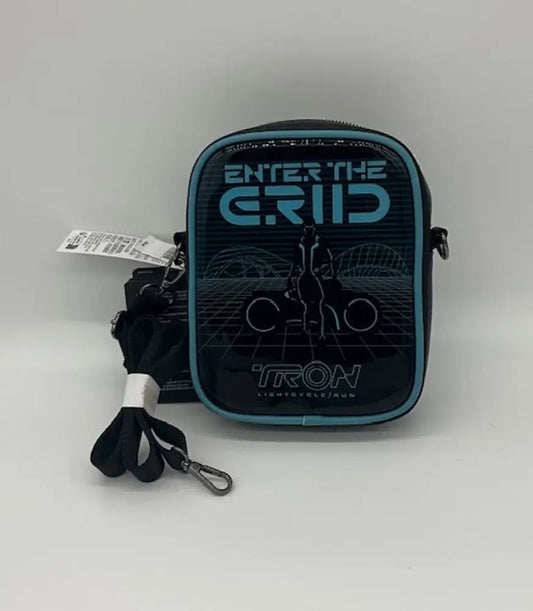 Enter the Grid - Blue Crossbody Bags