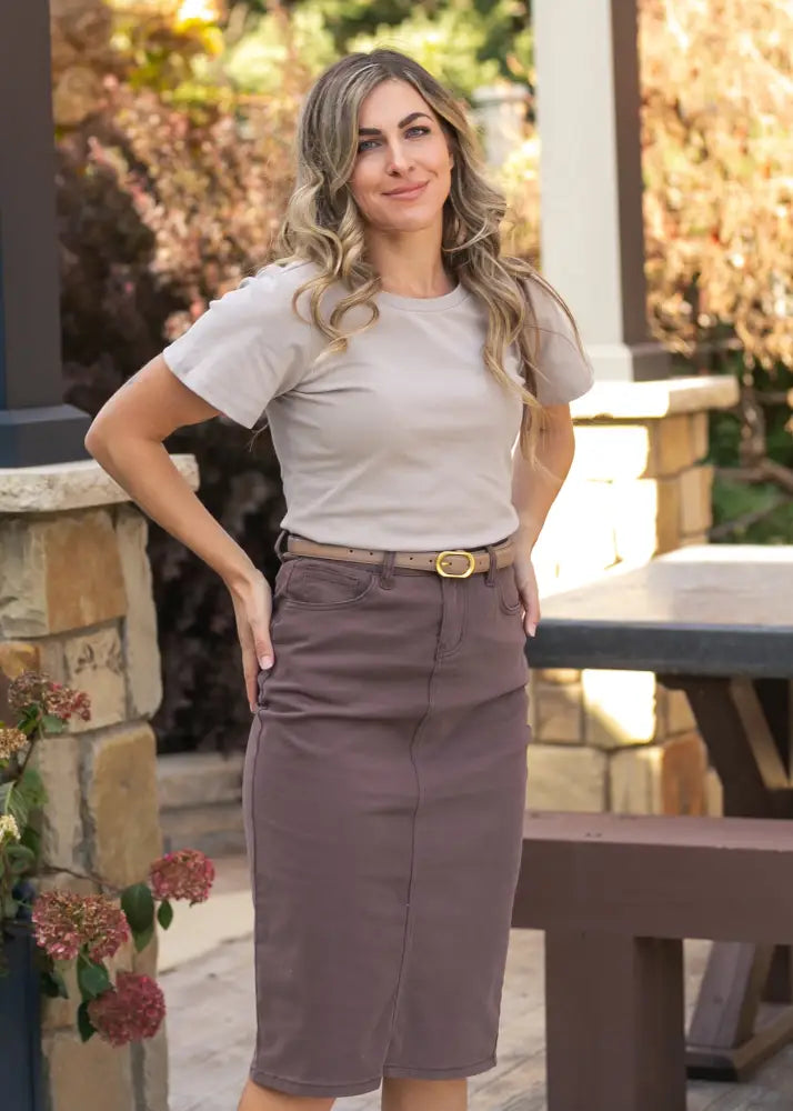 Essential Sand Flutter Sleeve Top - IC Tops