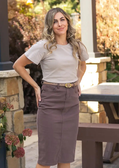 Essential Sand Flutter Sleeve Top - IC Tops