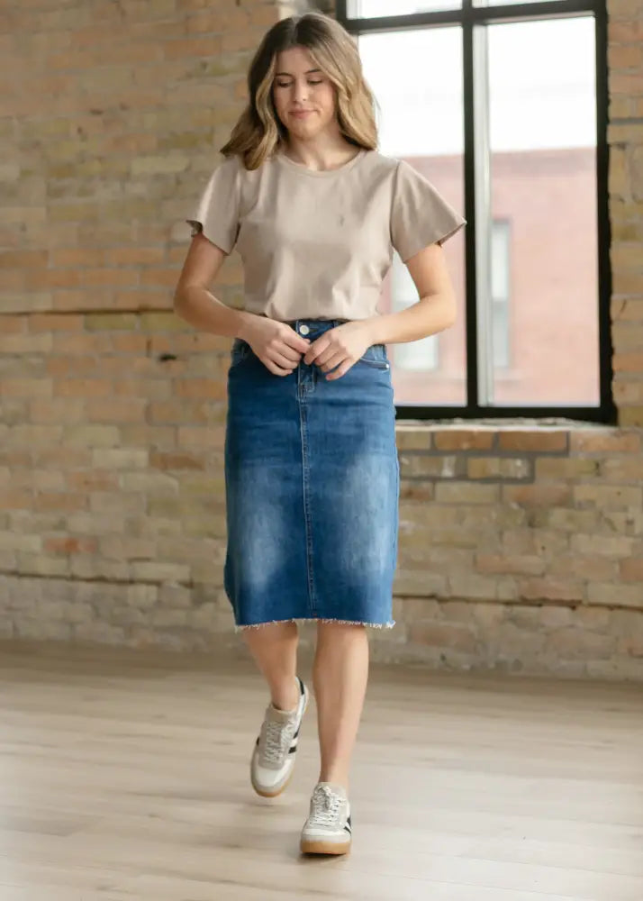 Essential Sand Flutter Sleeve Top - IC Tops
