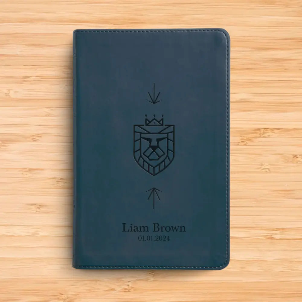 ESV Compact Size Kids Holy Bible Large Print - Blue Bible