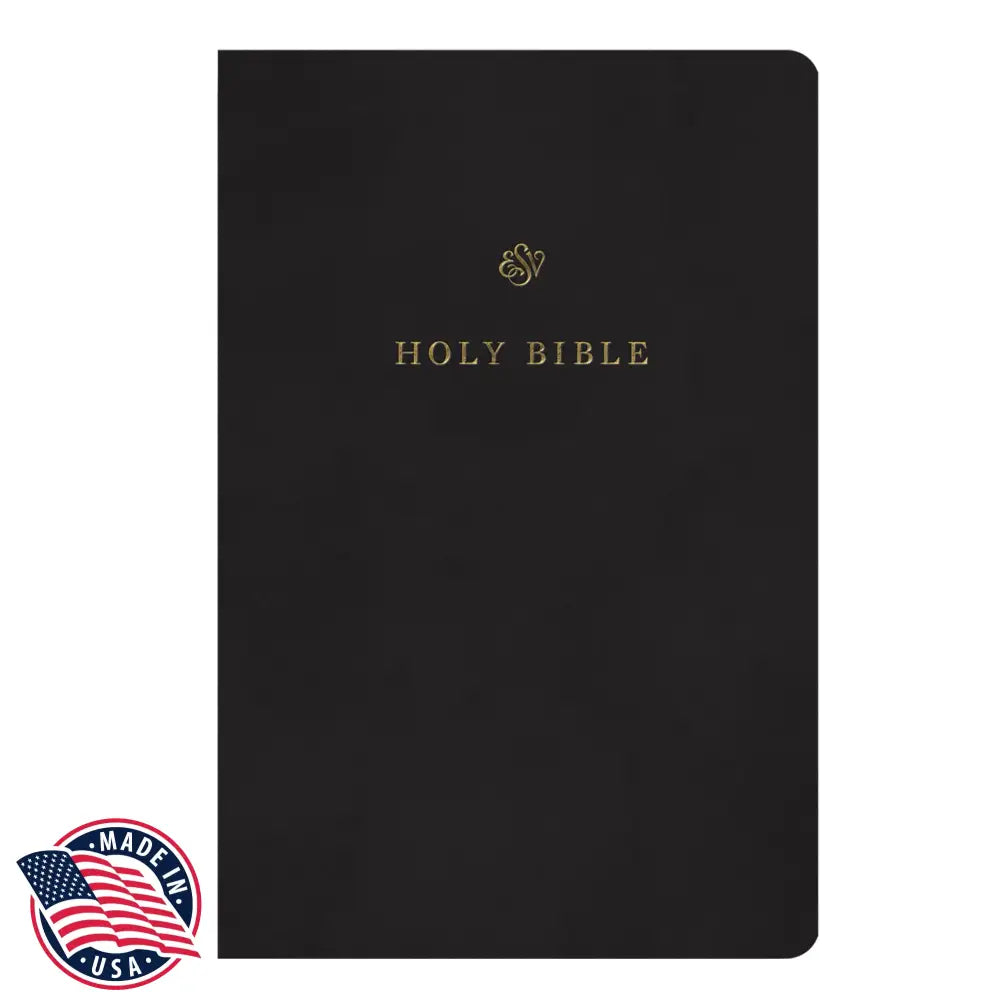 ESV Standard Size TruTone Holy Bible Small Print - Black Bible