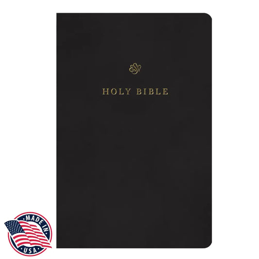 ESV Standard Size TruTone Holy Bible Small Print - Black Bible