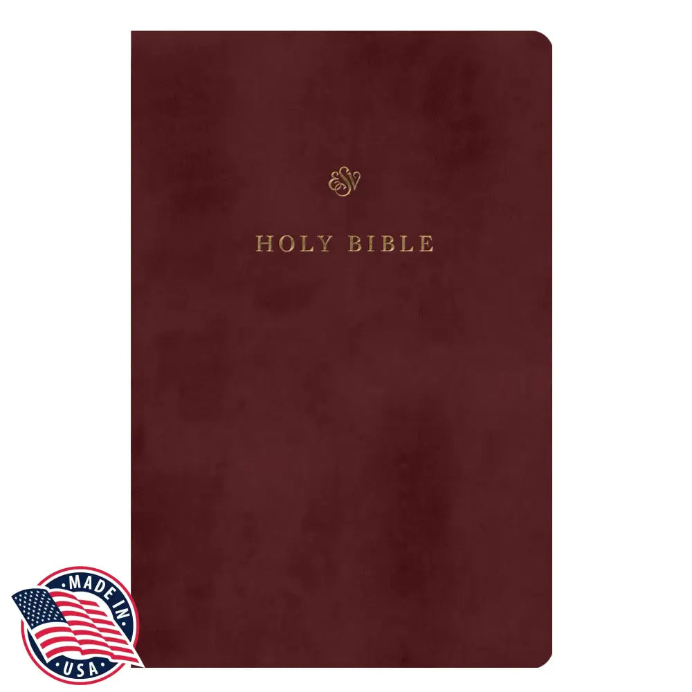 ESV Standard Size TruTone Holy Bible Small Print Red Bible