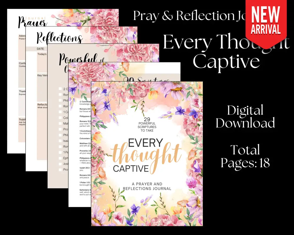 Every Thought Captive - Prayer & Reflection Journal Digital Download