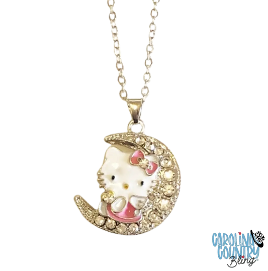 Everyones Favorite Cat Pink Necklace
