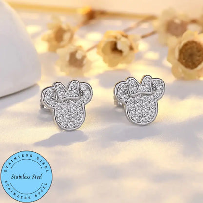Everyone’s Favorite Minnie – Silver Earrings