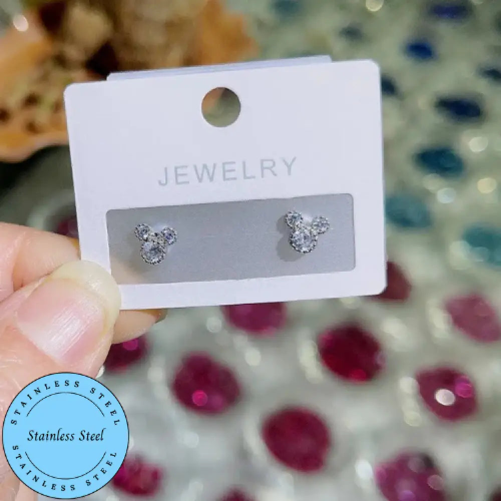 Everyone’s Favorite Mouse – Silver Earrings