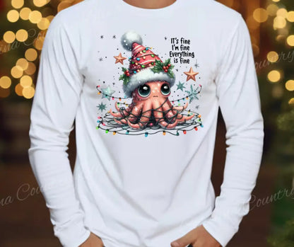 Everything Is Fine - Multi Small / Long Shirt