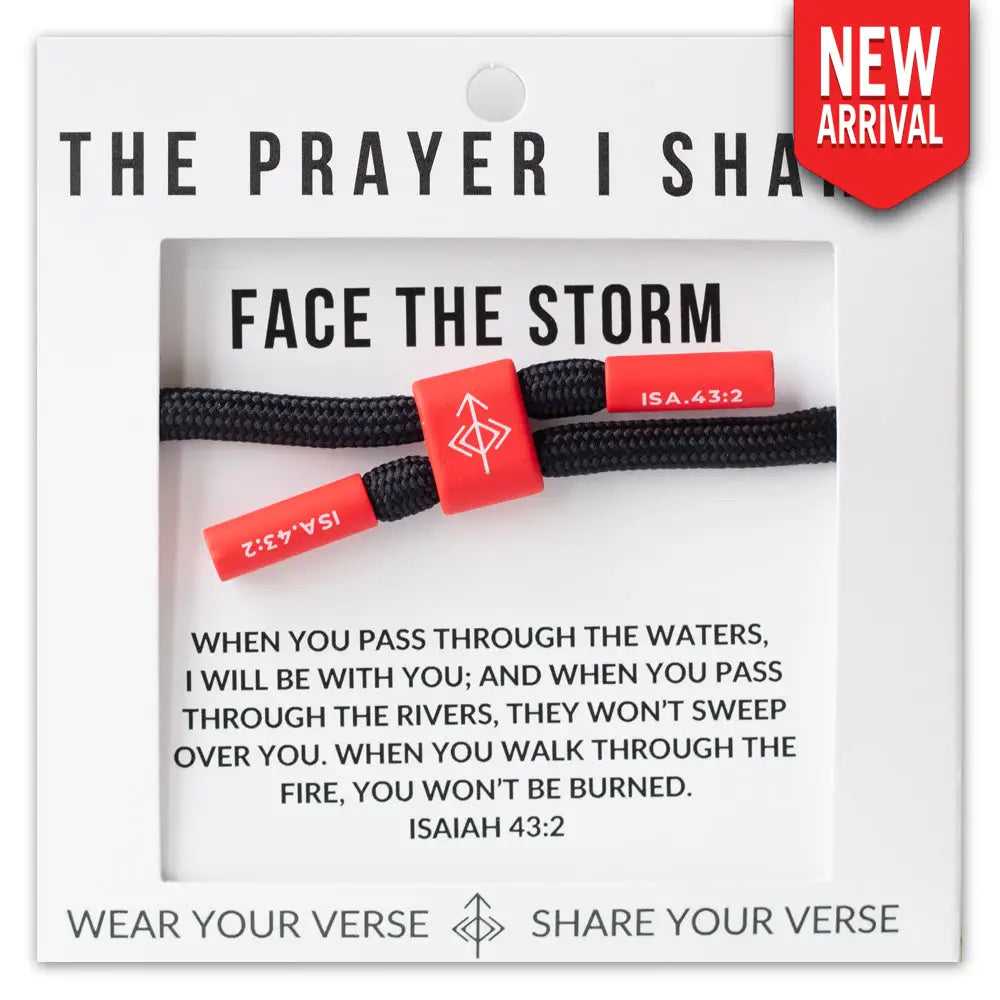 Face the Storm Isaiah 43:2 bracelet