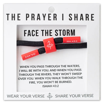 Face the Storm Isaiah 43:2 bracelet