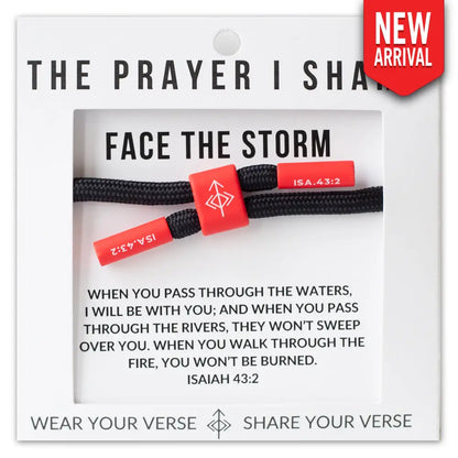 Face the Storm Isaiah 43:2 bracelet
