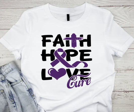 Faith Hope Love – White Small / Short Shirt