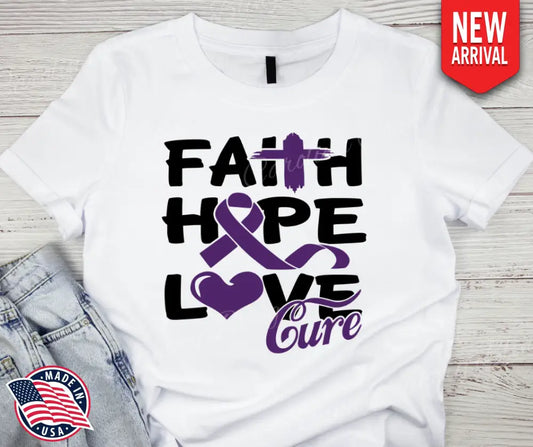Faith Hope Love – White Small / Short Shirt
