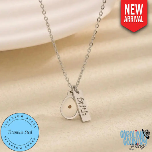 Faith Of A Mustard Seed – Silver Necklace