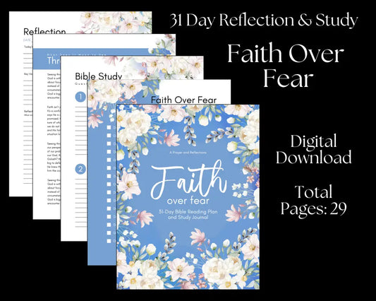 Faith Over Fear - 31 Day Reflection & Study Digital Download