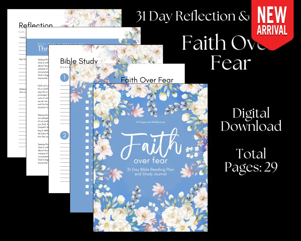 Faith Over Fear - 31 Day Reflection & Study Digital Download