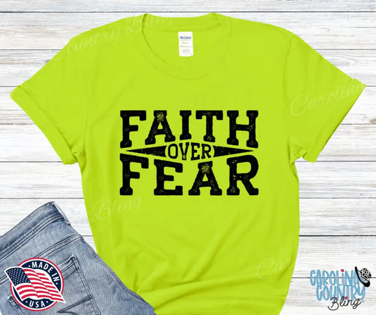 Faith Over Fear – Multi Small / Green Shirt