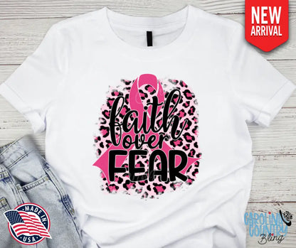 Faith Over Fear – Pink Shirt