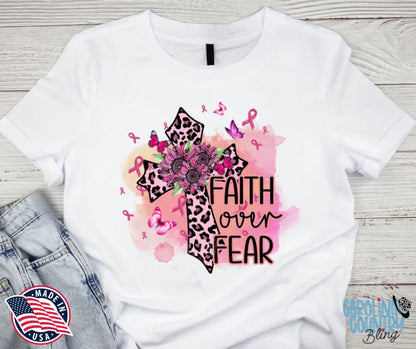 Faith Over Fear – Pink Shirt