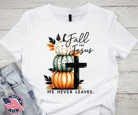 Fall for Jesus - Multi Small / Short Shirt