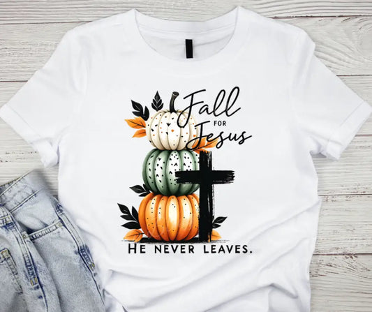 Fall for Jesus - Multi Small / Short Shirt