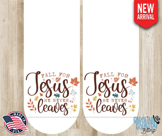 Fall For Jesus – White Socks